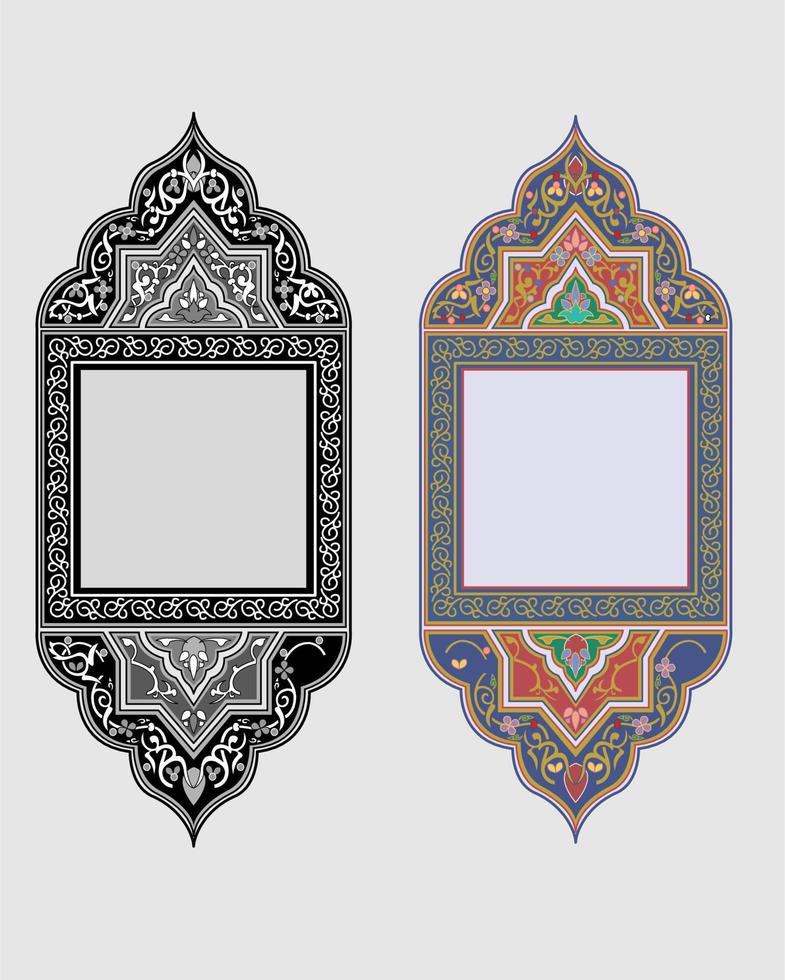 minimalistisch ornamentelement frameontwerp vector