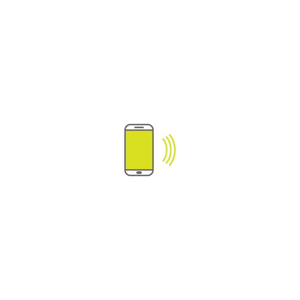 smartphone rinkelen logo pictogram vector