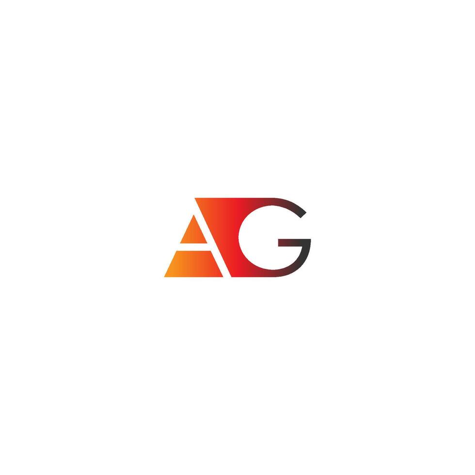 letter ag logo combinatie vector