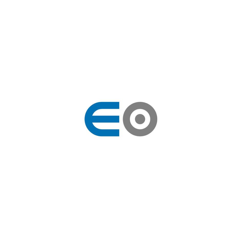 letter eo logo pictogrammalplaatje vector