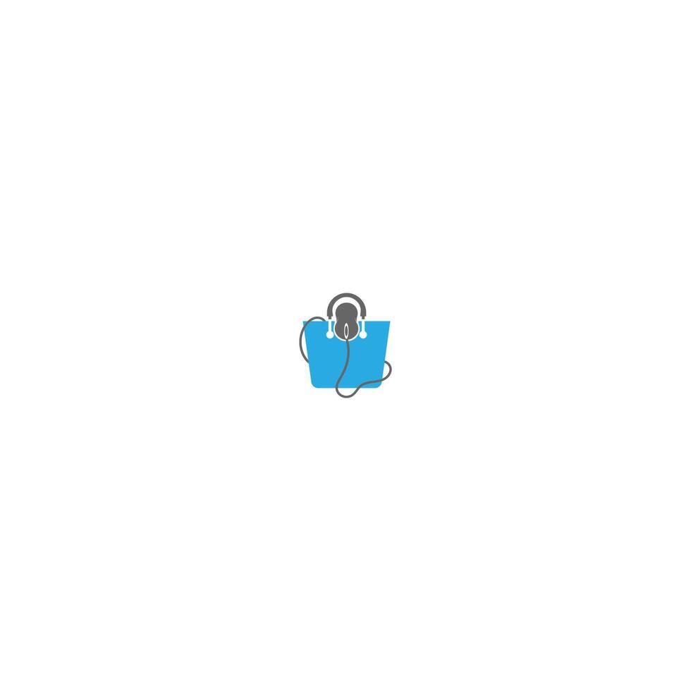 mand, tas, concept online winkel logo icoon vector