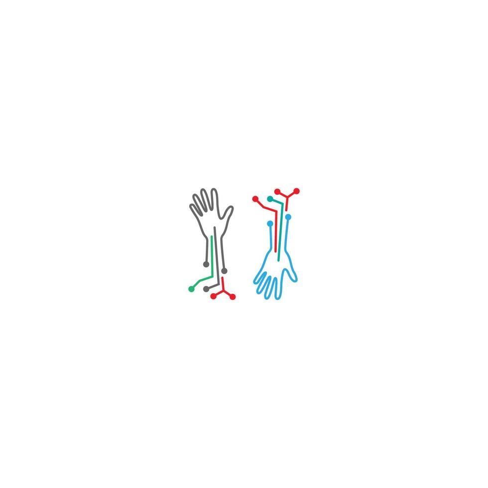 circuit technologie pictogram logo vector