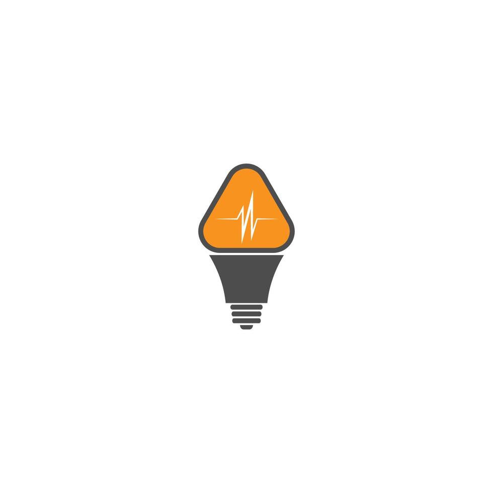 gloeilamp lamp idee logo icoon vector