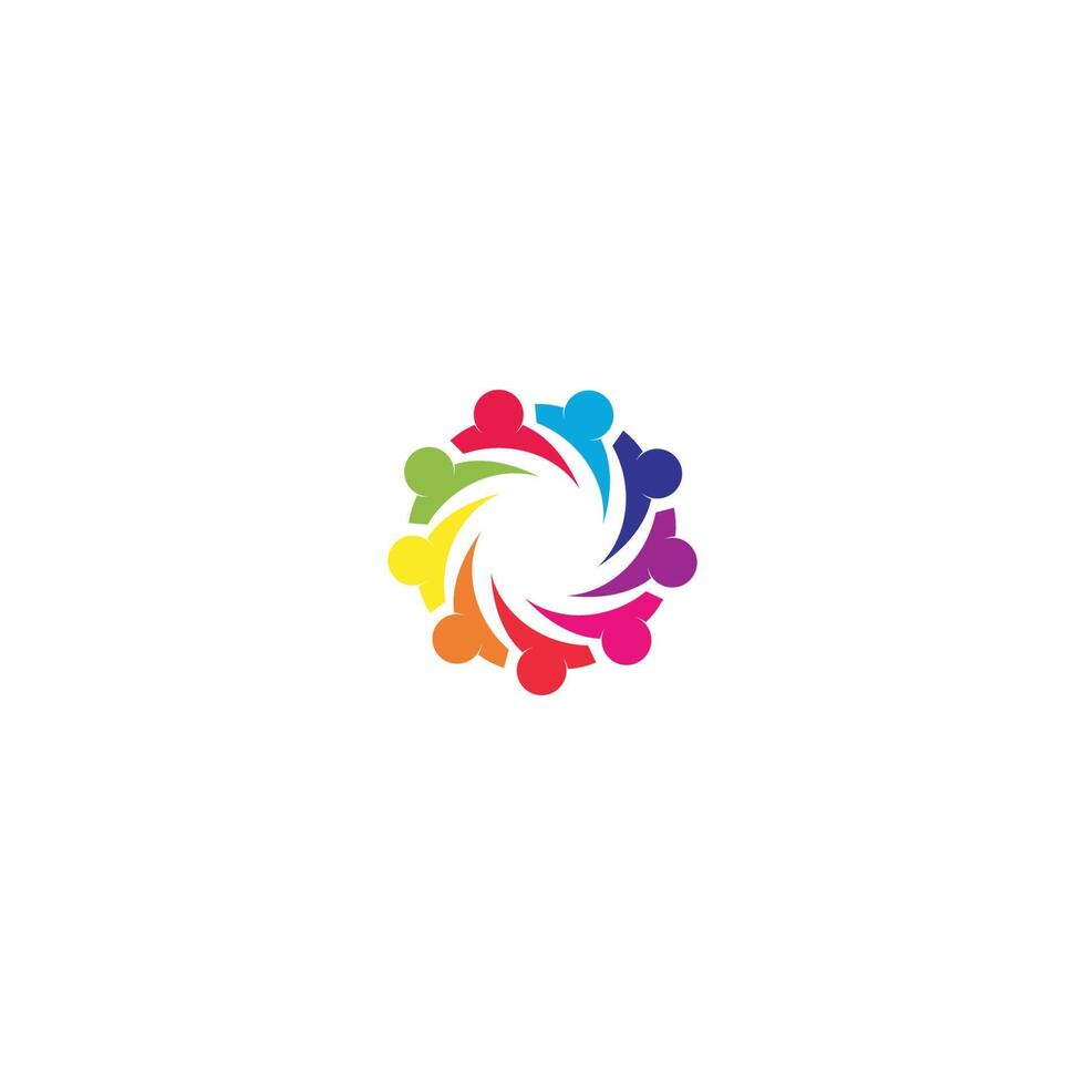community-, netwerk- en sociaal logo vector