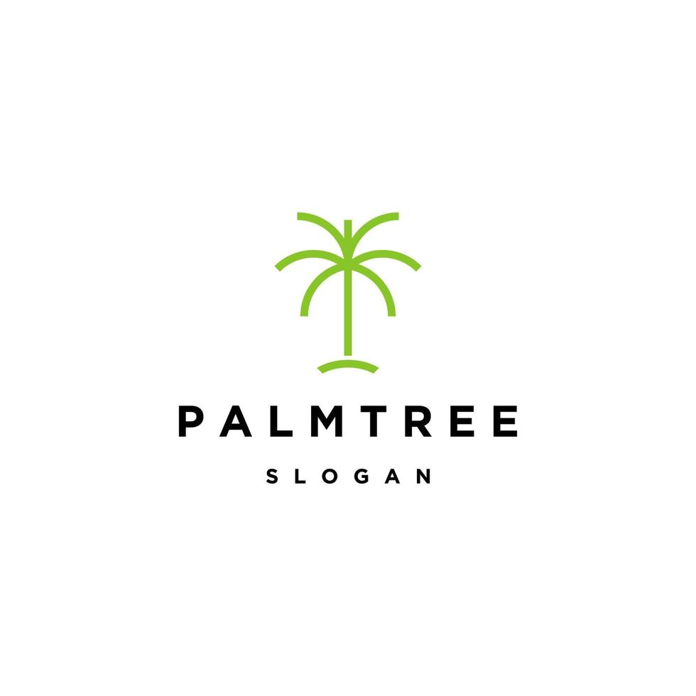 palmboom logo pictogram ontwerpsjabloon vector