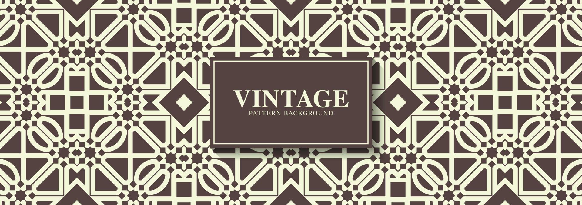 vintage abstract lijnpatroonontwerp vector