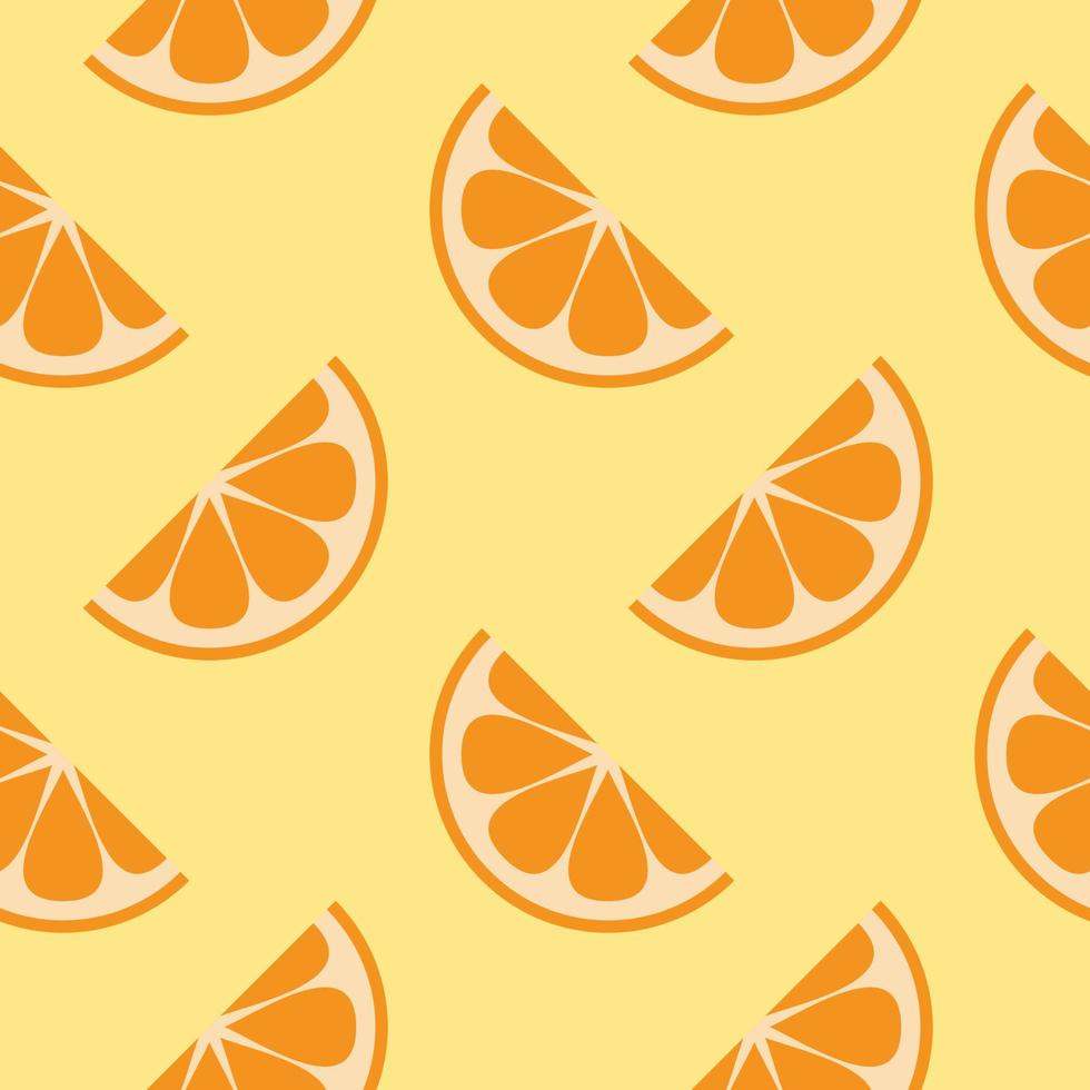 sinaasappelen naadloos patroon met. citrus achtergrond. vectorillustratie. zomer tropische achtergrond. kleurrijke vector. handtekening. fruit thema. ontwerp voor stof, textiel, print, wikkel vector