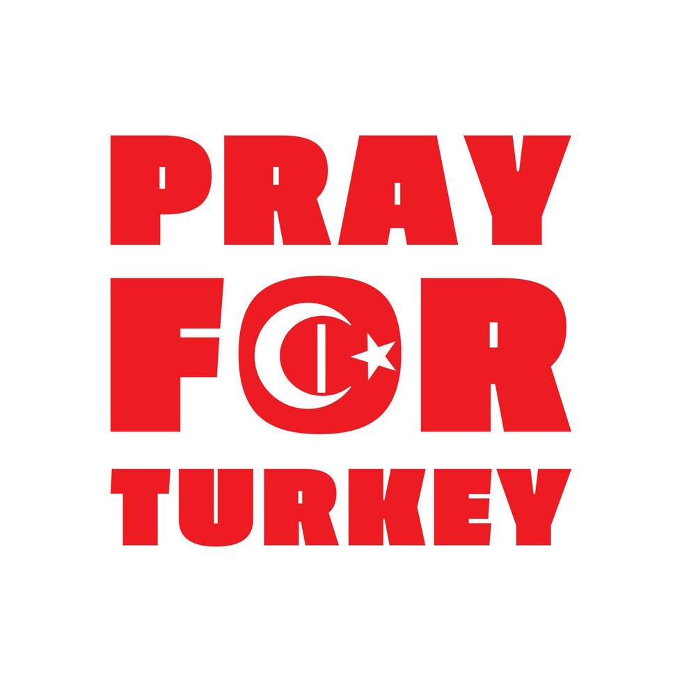bid voor Turkije oorlog vectorillustratie. turkije vlag van massale explosie. ontwerp voor de mensheid, vrede, donaties, liefdadigheid en anti-oorlog vector