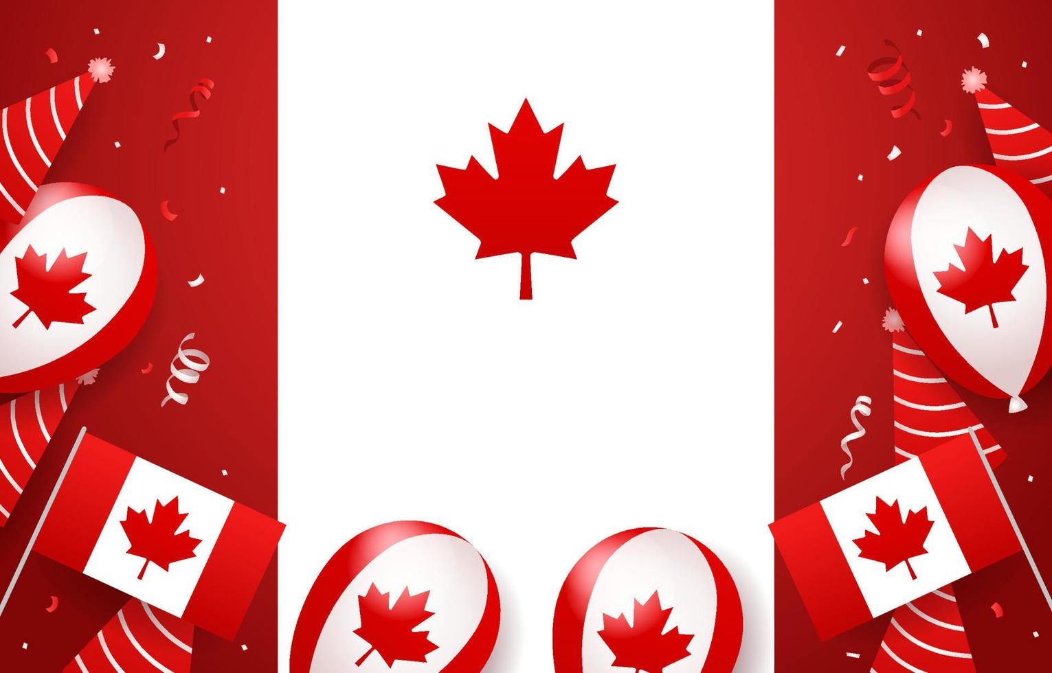 Canada dag achtergrond vector