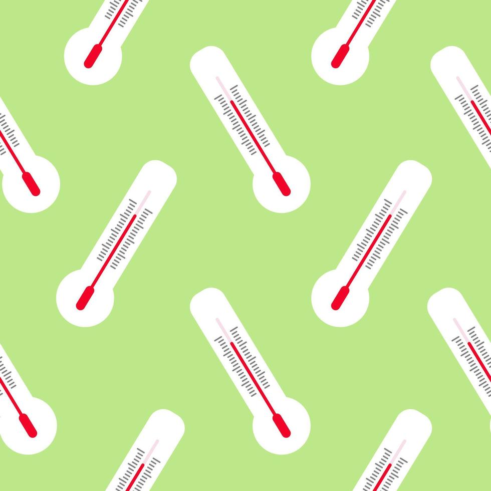 thermometer naadloos patroon kan worden gebruikt voor apotheek, geneeskunde, medisch, wetenschap, laboratorium, gezondheidszorg, platte ontwerp vectorillustratie vector