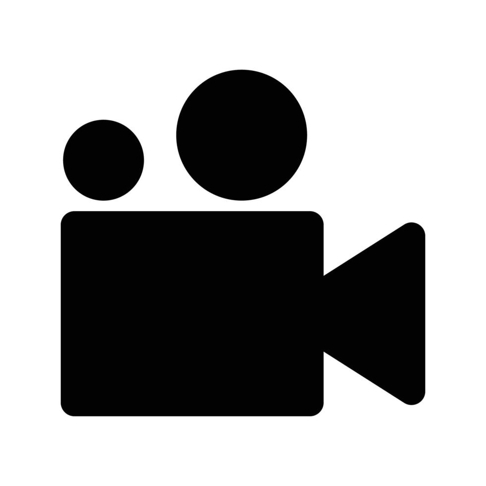 camera video-pictogram geïsoleerd op een witte achtergrond vector
