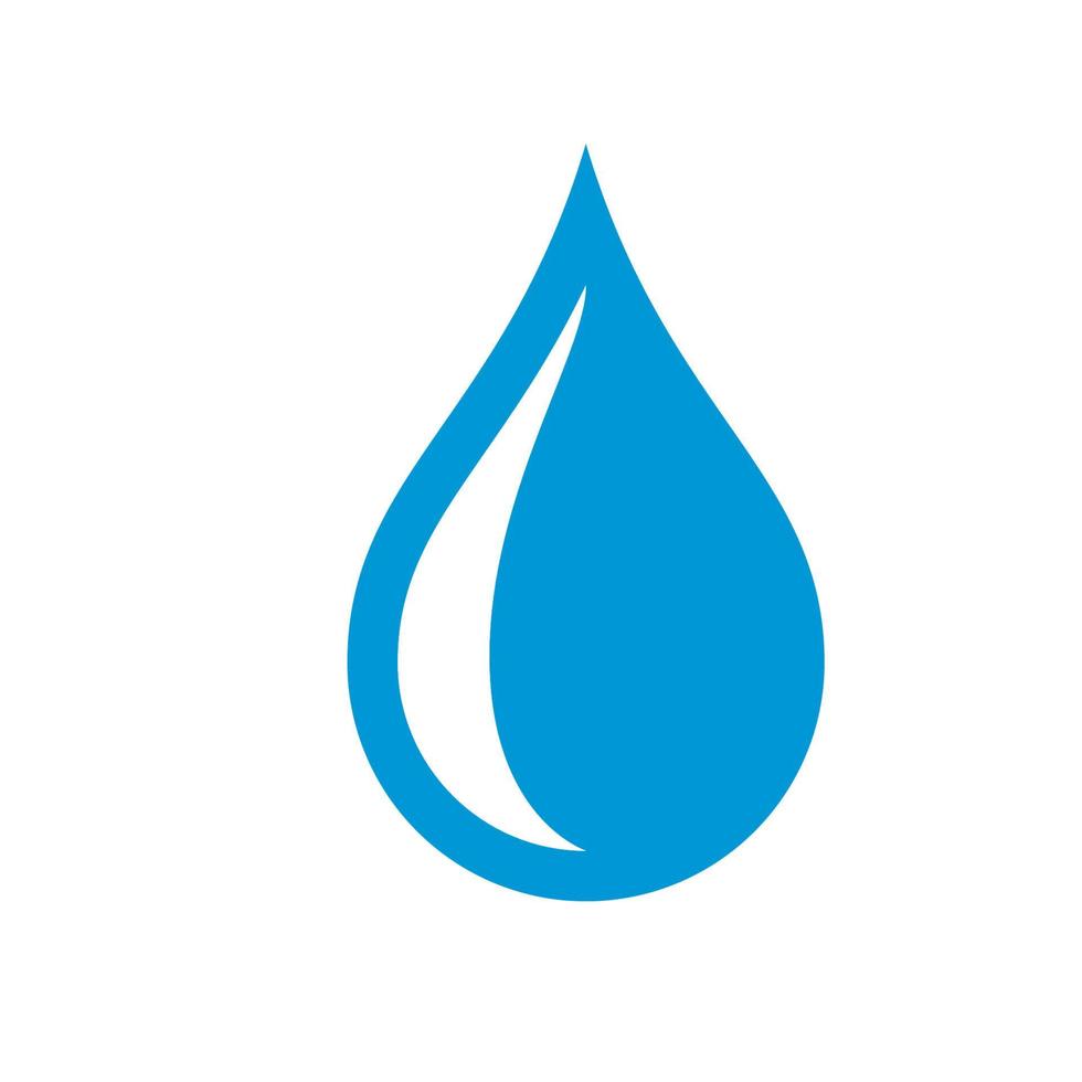 druppel water pictogram vector geïsoleerd op een witte achtergrond