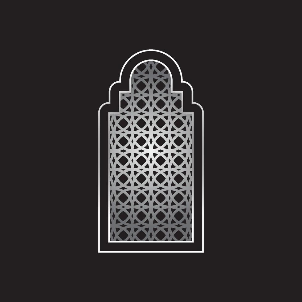 moskee deur of raamkozijn vector