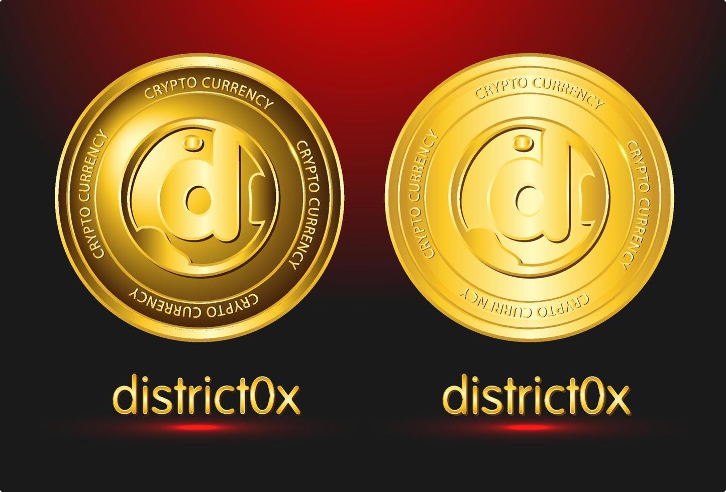 dnt district0x crypto valuta logo symbool vector