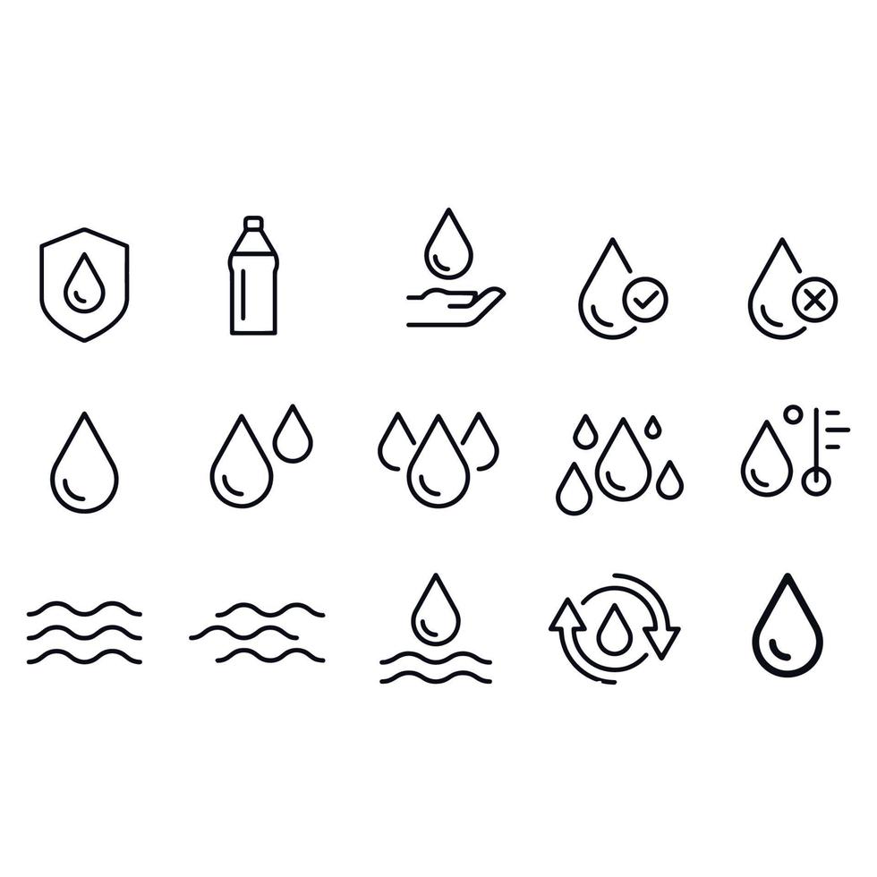 water iconen vector ontwerp