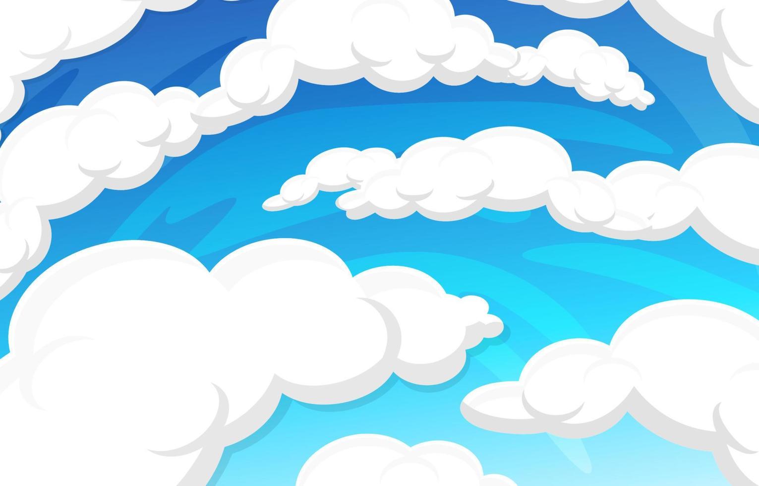 blauwe lucht en witte wolken achtergrond vector