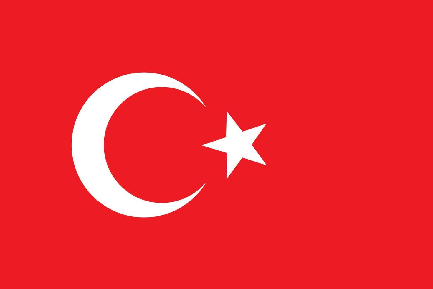 Turkse vlag en symbool van Turkije vector