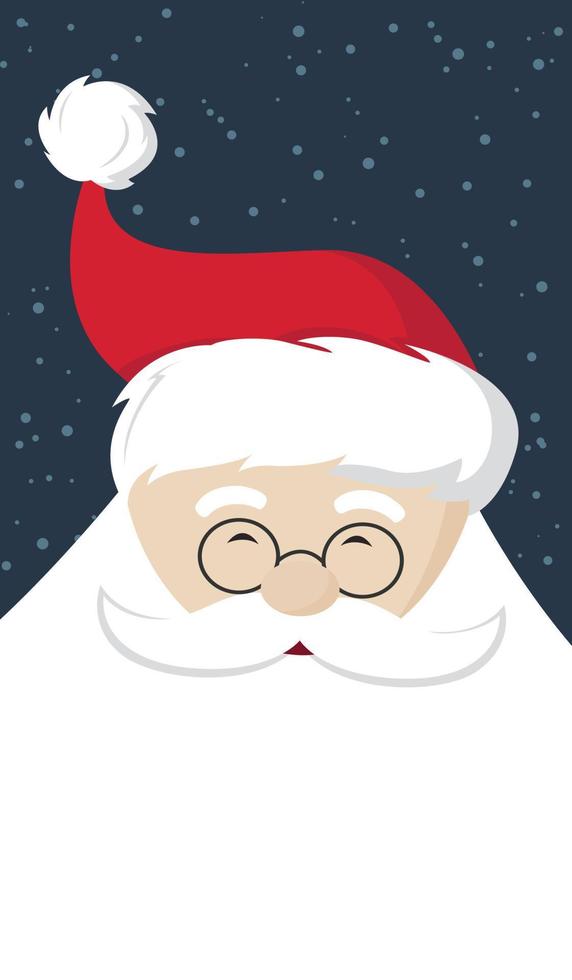 illustratie van de kerstman vector