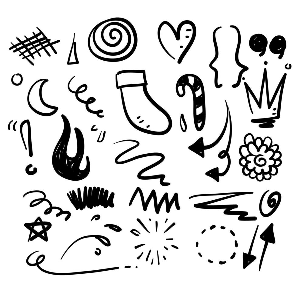 hand getrokken doodle element illustratie pictogram vector geïsoleerde background