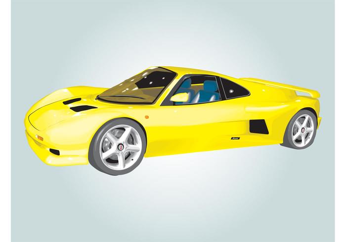 Ascari Auto Illustratie vector