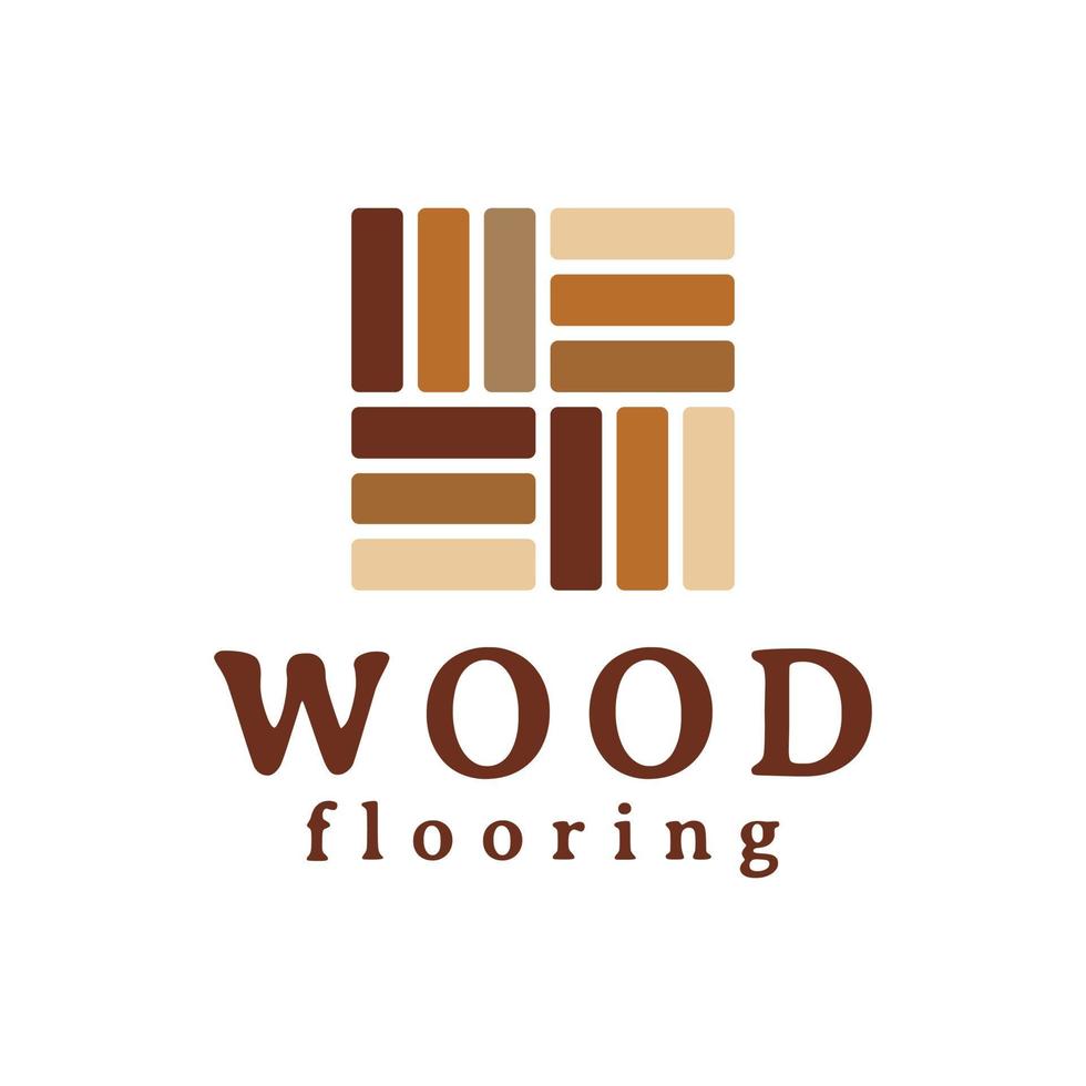 houten vloeren logo ontwerp vector