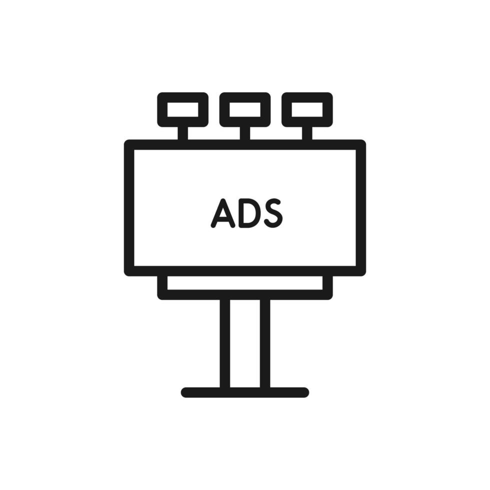 reclame billboard illustratie vector