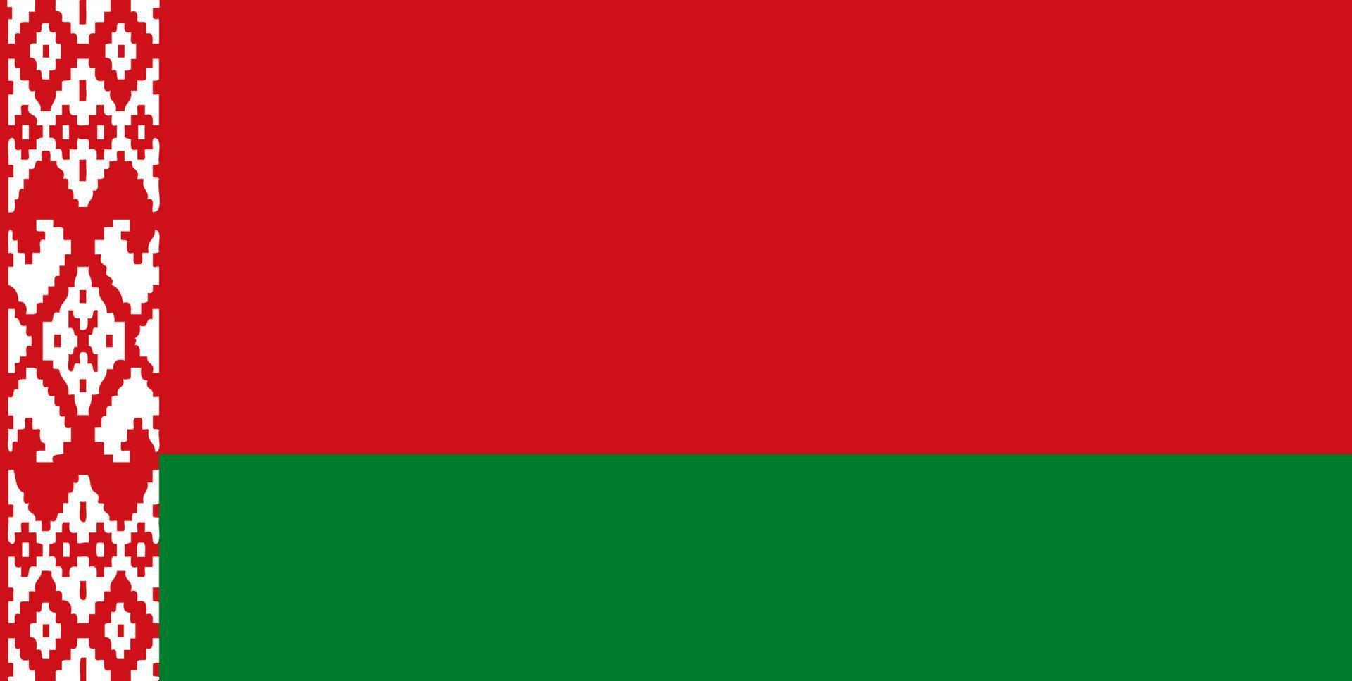 vlag van wit-rusland vector