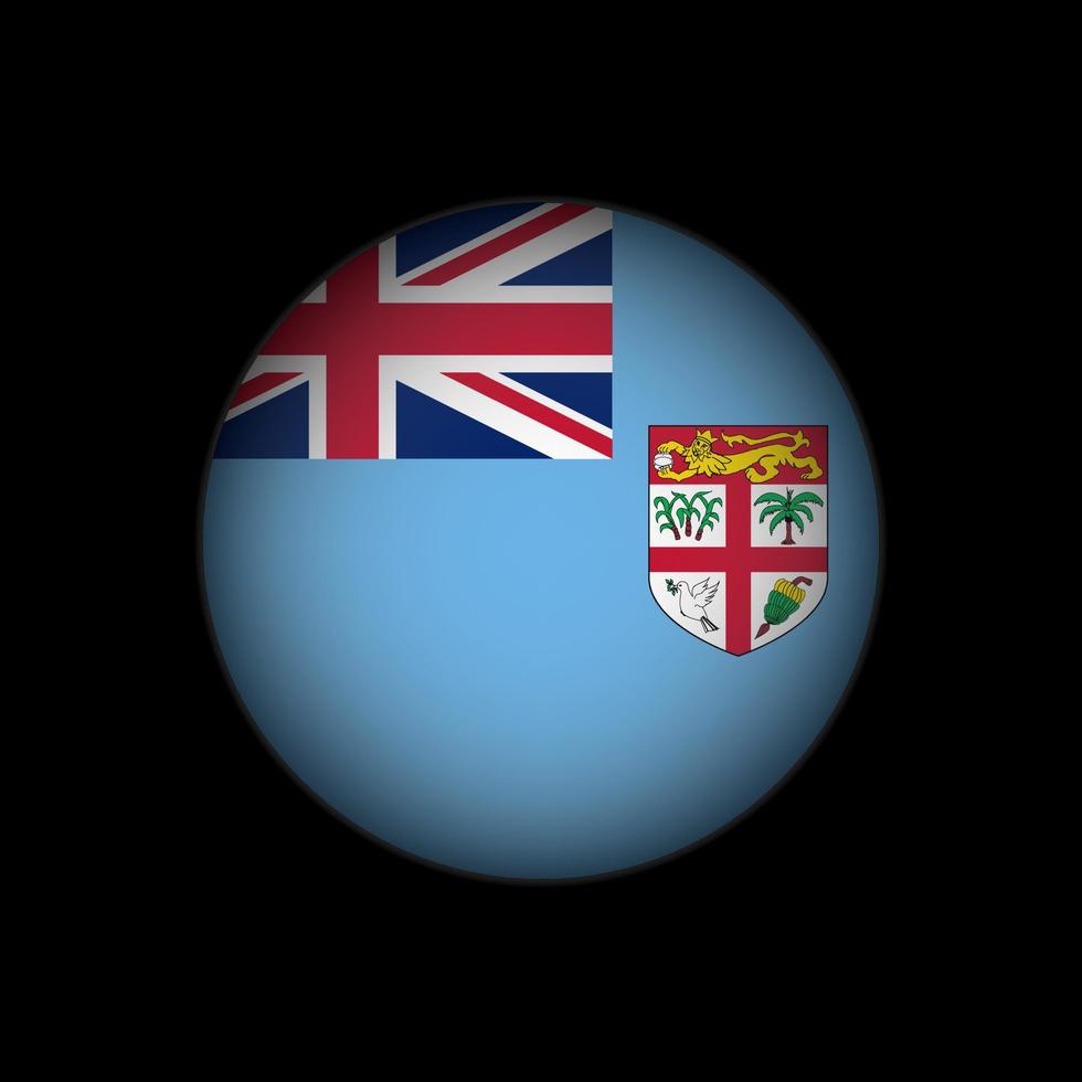 land Fiji. vlag van fiji. vectorillustratie. vector