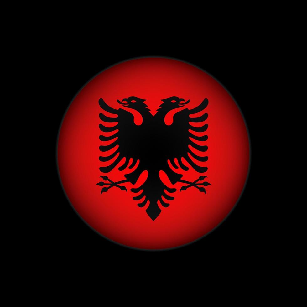 land Albanië. Albanese vlag. vectorillustratie. vector