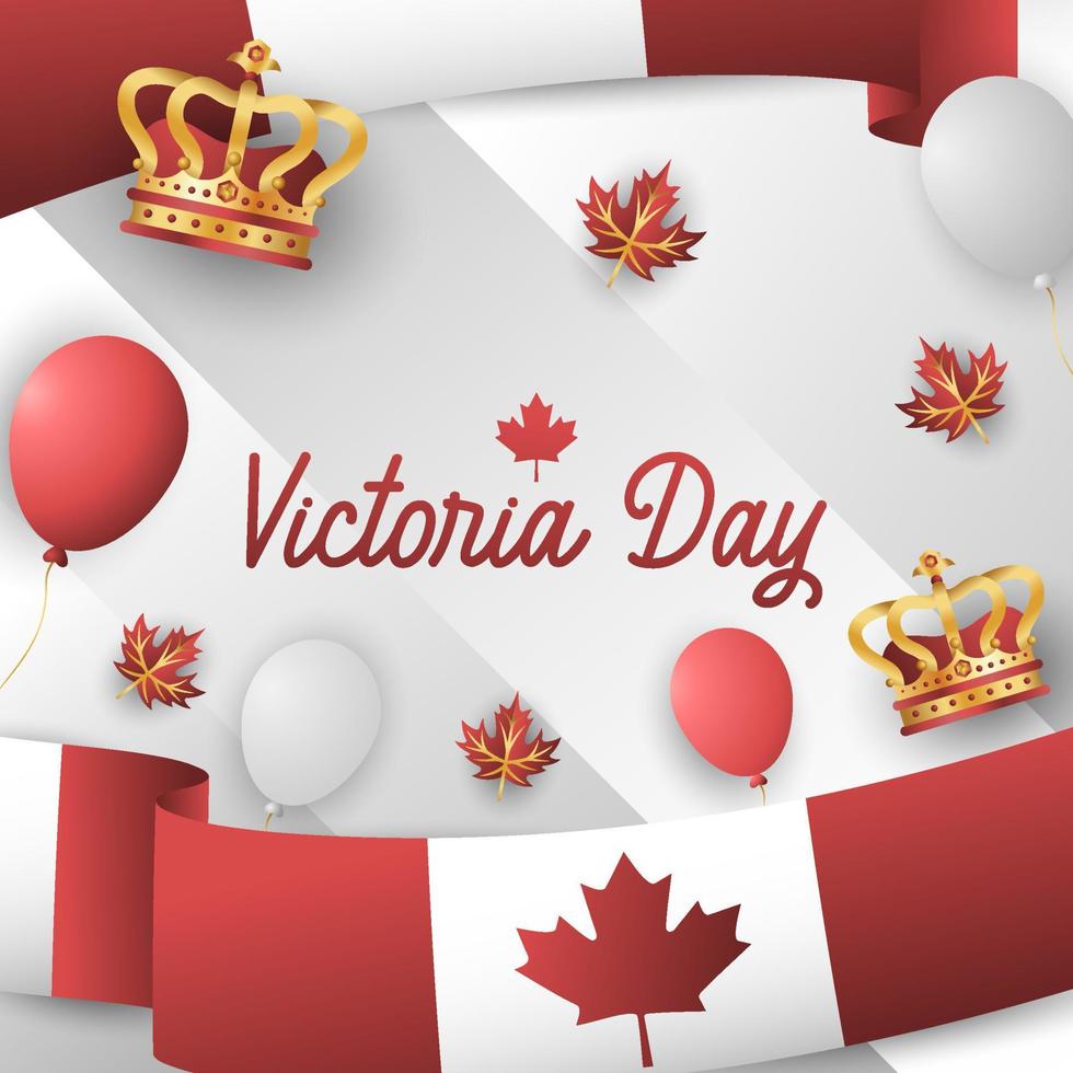 Canadese Victoria-dag achtergrond vector