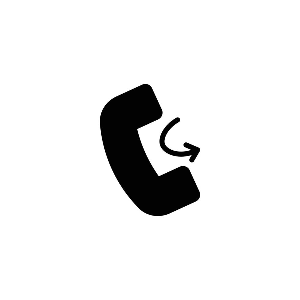 dit is het pictogram voor geweigerde telefoontjes vector