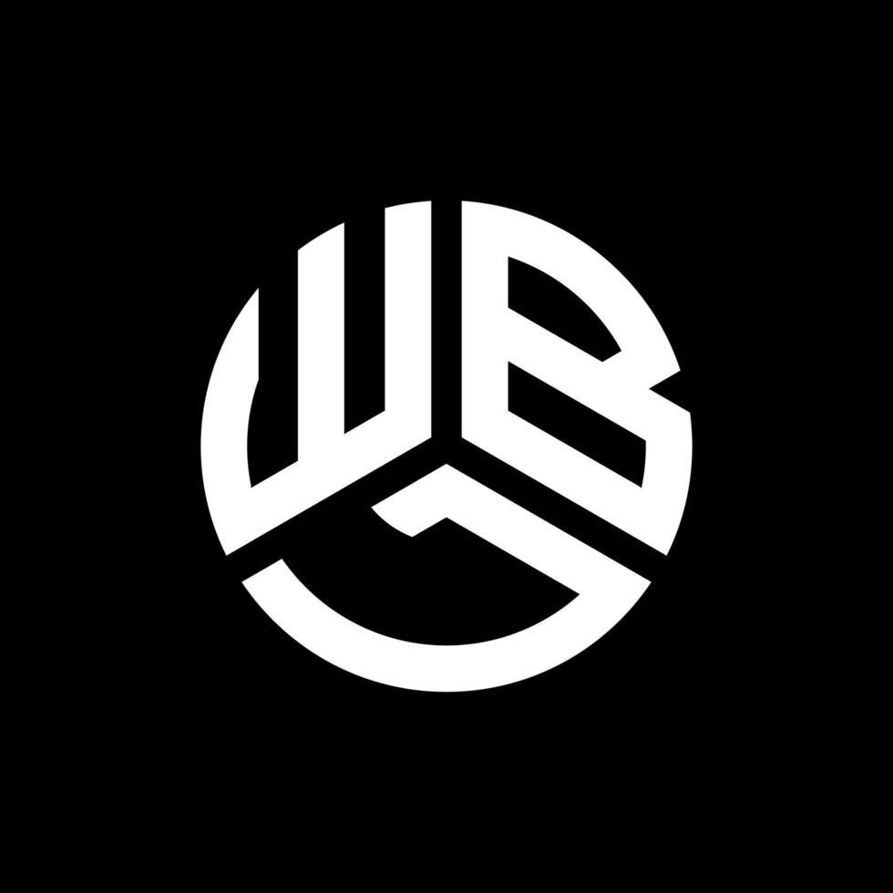 wbl brief logo ontwerp op zwarte achtergrond. wbl creatieve initialen brief logo concept. wbl brief ontwerp. vector