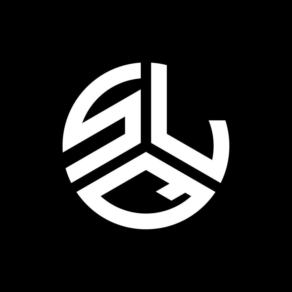 slq brief logo ontwerp op zwarte achtergrond. slq creatieve initialen brief logo concept. slq brief ontwerp. vector