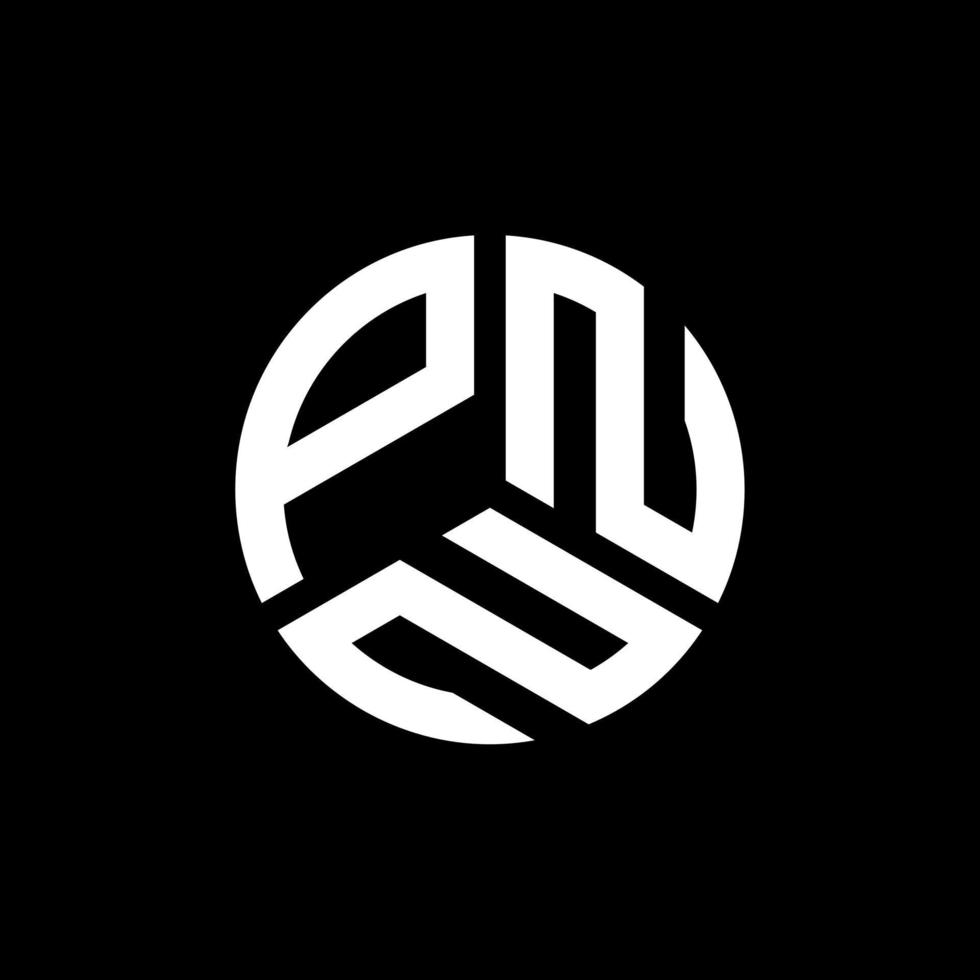 pnn brief logo ontwerp op zwarte achtergrond. pnn creatieve initialen brief logo concept. pnn brief ontwerp. vector