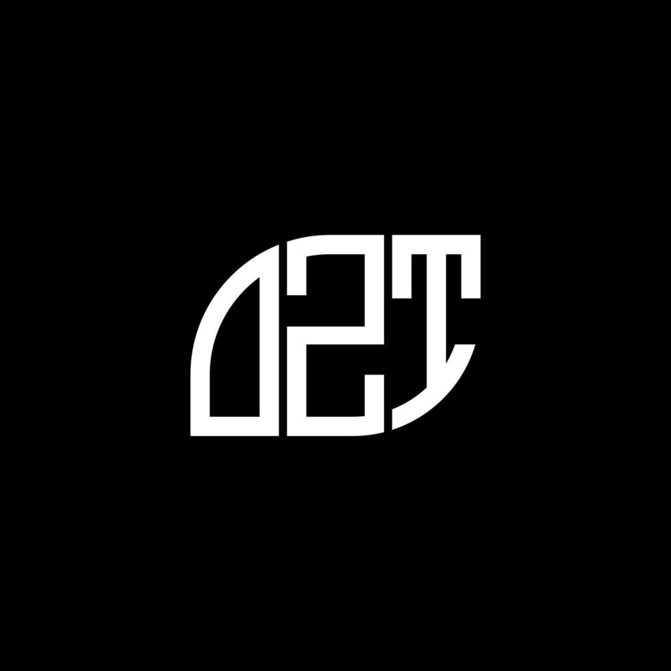 ozt letter logo ontwerp op zwarte achtergrond. ozt creatieve initialen brief logo concept. ozt-letterontwerp. vector