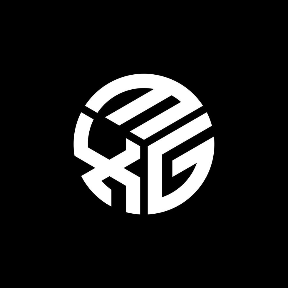 mxg brief logo ontwerp op zwarte achtergrond. mxg creatieve initialen brief logo concept. mxg brief ontwerp. vector
