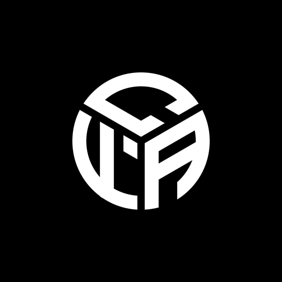 CFA brief logo ontwerp op zwarte achtergrond. cfa creatieve initialen brief logo concept. cfa-briefontwerp. vector