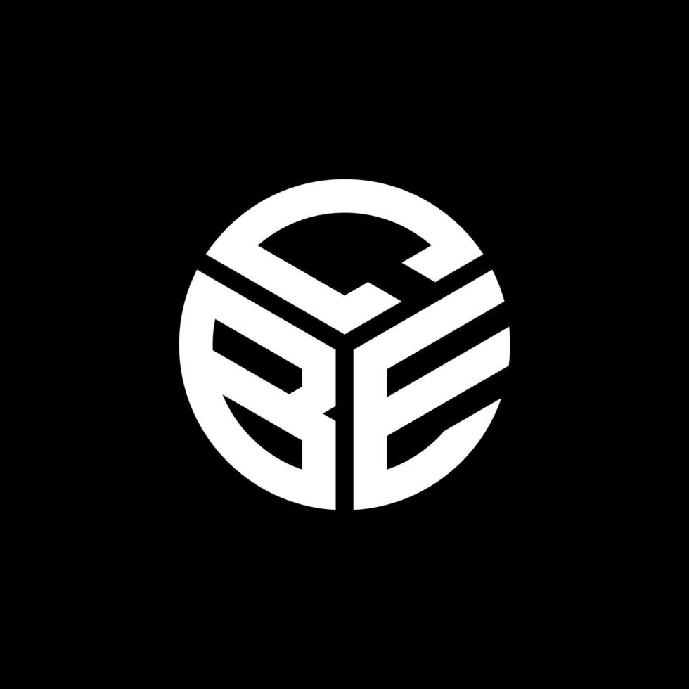 CBE brief logo ontwerp op zwarte achtergrond. cbe creatieve initialen brief logo concept. cbe-briefontwerp. vector