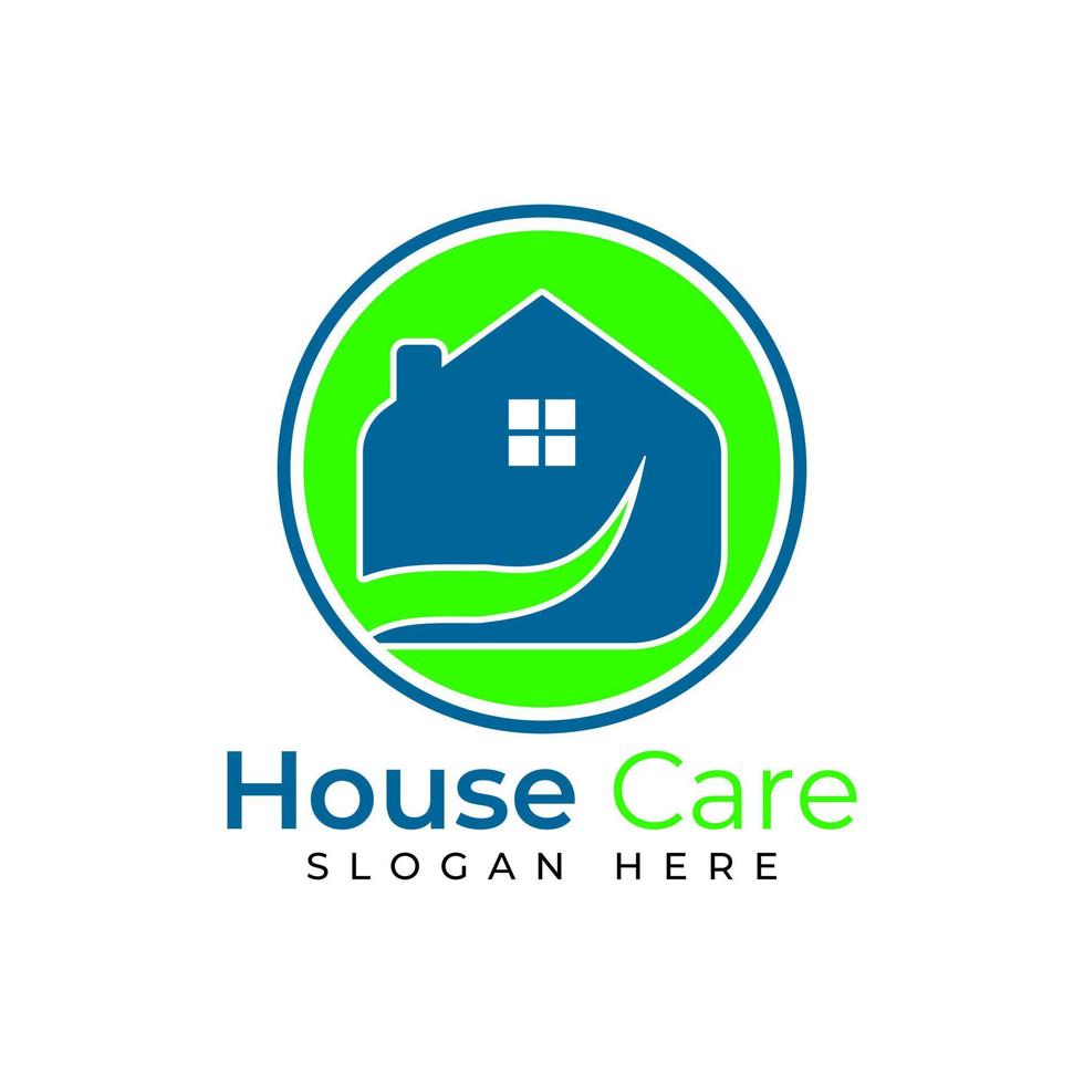 huis zorg logo ontwerp vector