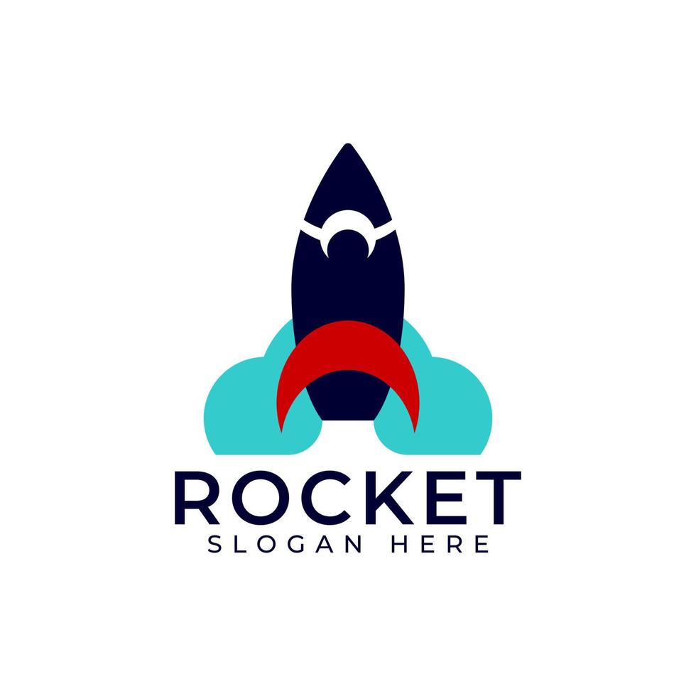 raket logo sjabloon vector