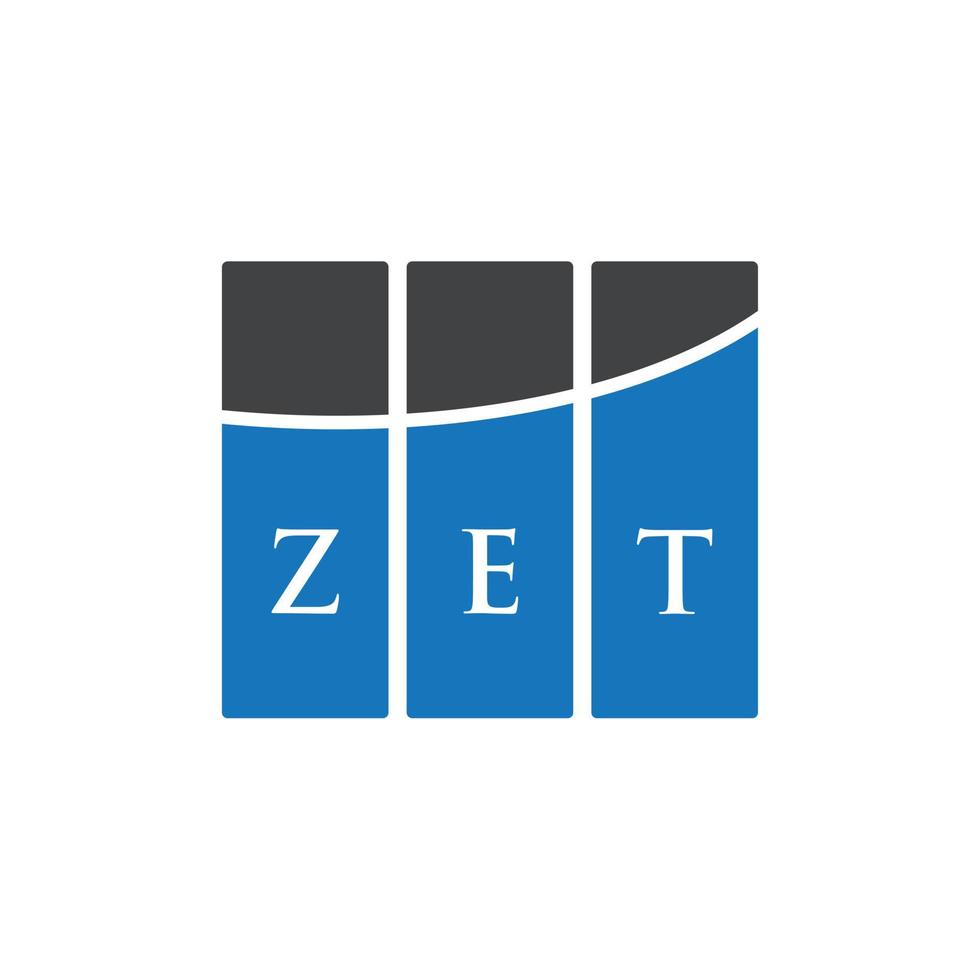 zet brief logo ontwerp op witte achtergrond. zet creatieve initialen brief logo concept. zet brief ontwerp. vector