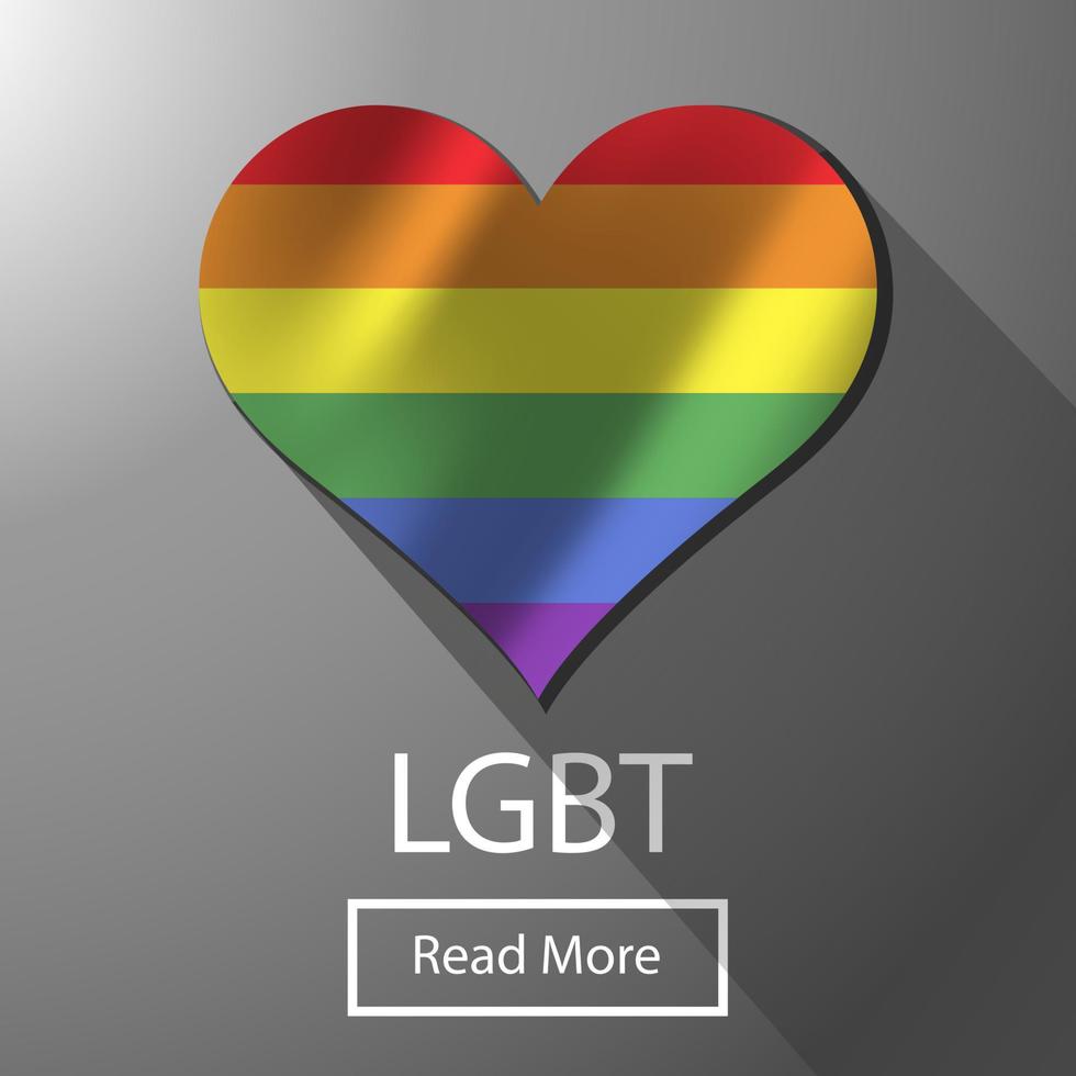 LGBT biseksuele vrijheid kleurrijke vlag. homo homoseksualiteit regenboog geïsoleerde trots. heldere tolerantie vrede viert print poster. lesbische, trans-logo-elementvorm. parade mensen hipster vector symbool