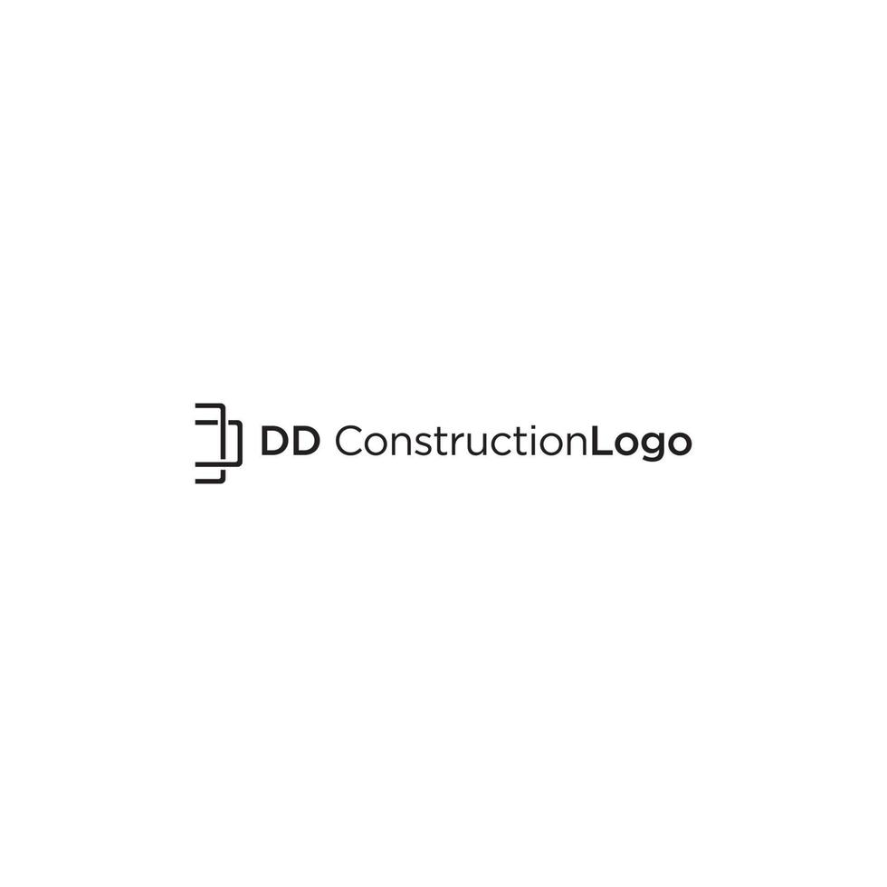 dd initiële logo ontwerp vector