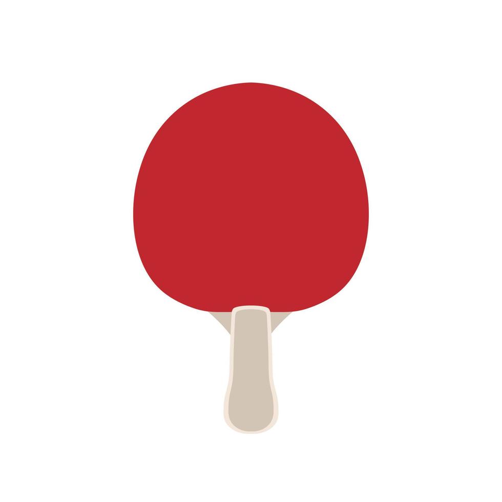 ping pong paddle tennis vector pictogram. geïsoleerde illustratie sportracket