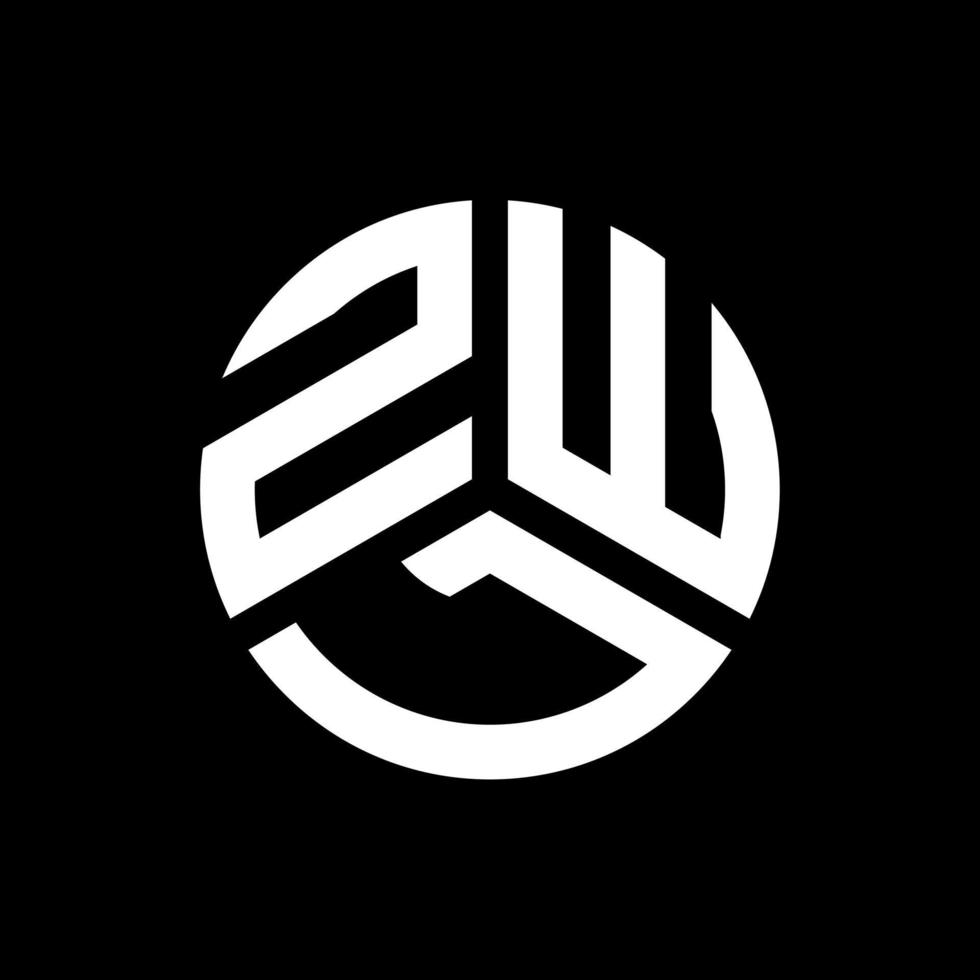 zwl brief logo ontwerp op zwarte achtergrond. zwl creatieve initialen brief logo concept. zwl brief ontwerp. vector