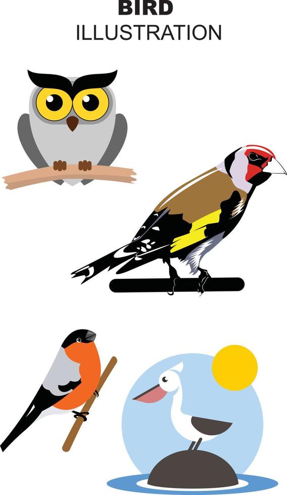 vogel illustratie ontwerp vector