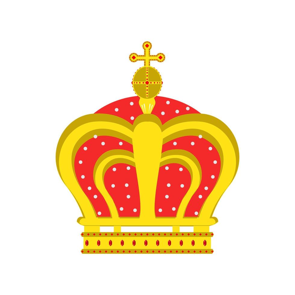 kroon vector koning koningin geïsoleerd pictogram koninklijk ontwerp. symbool illustratie luxe prinses sieraden.