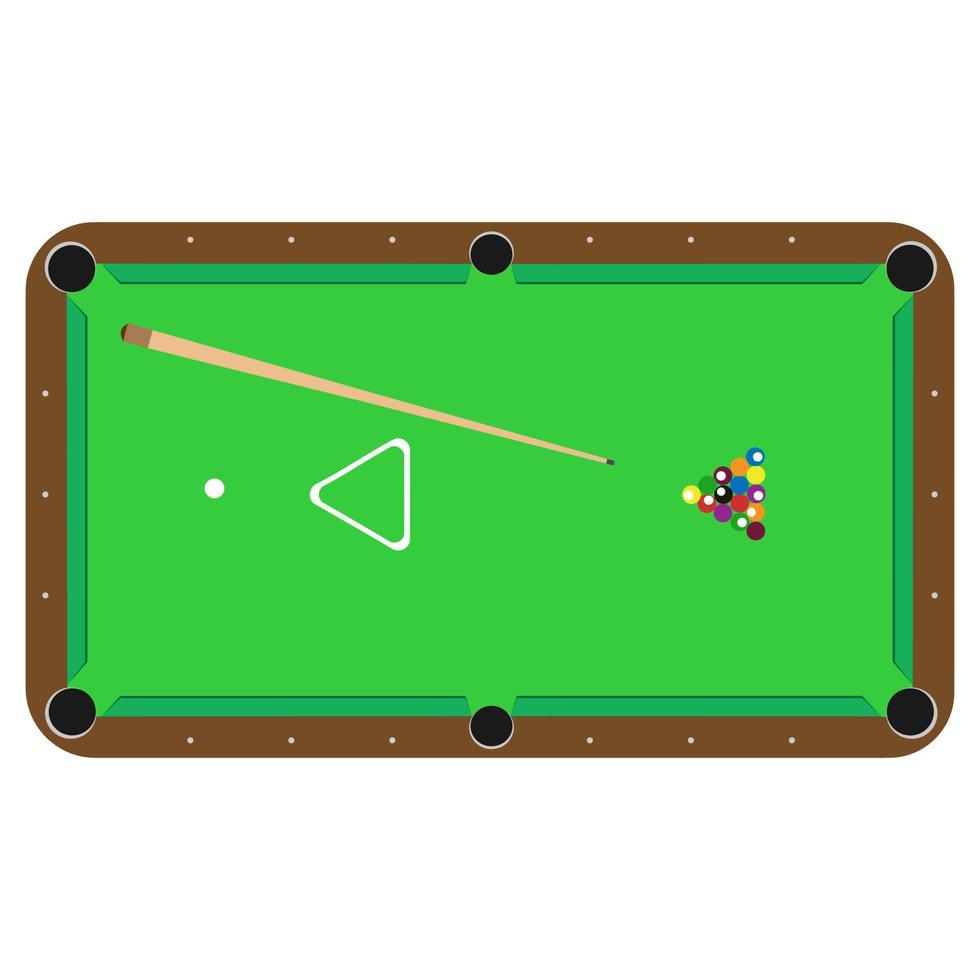 tafel pool biljart vector. sport keu, bal snooker illustratie. vector