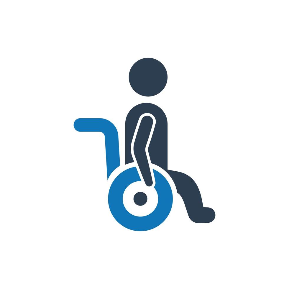 handicap pictogram, rolstoel toegankelijkheid handicap pictogram, gehandicapte pictogram vector