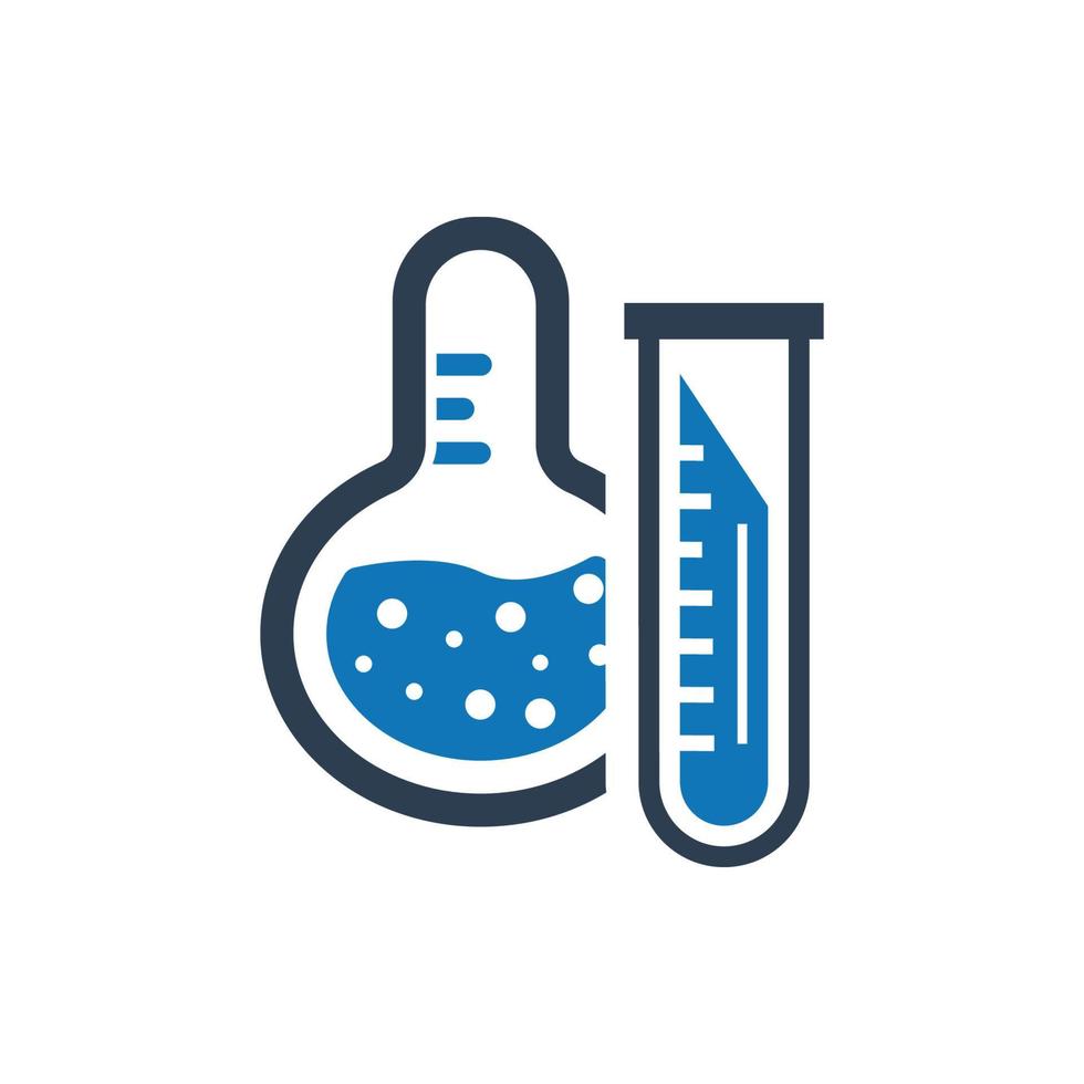 bekerpictogram, pictogram klinische analyse vector